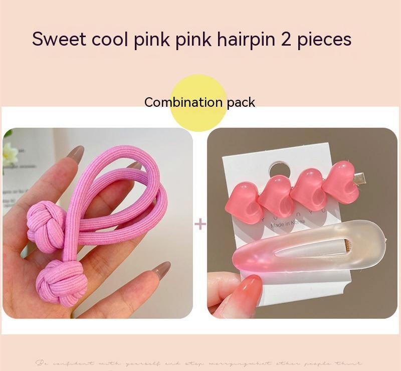 Girls' High-end Hair Band With Rubber Band