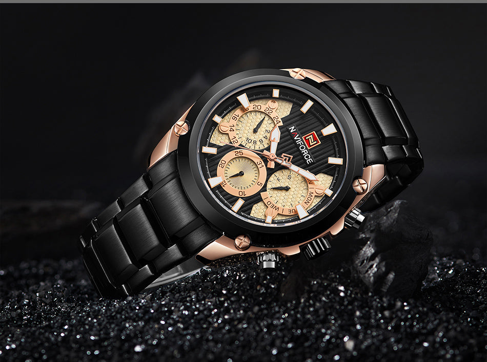 Waterproof quartz watch