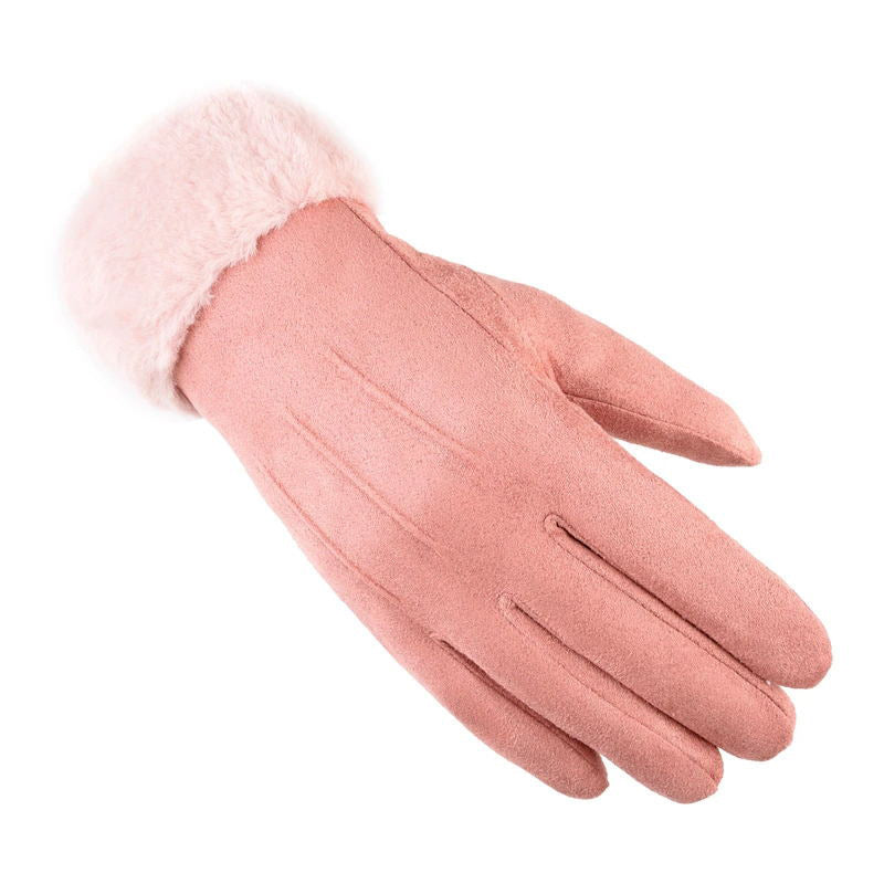 Warm Gloves With Plush Thick Hair