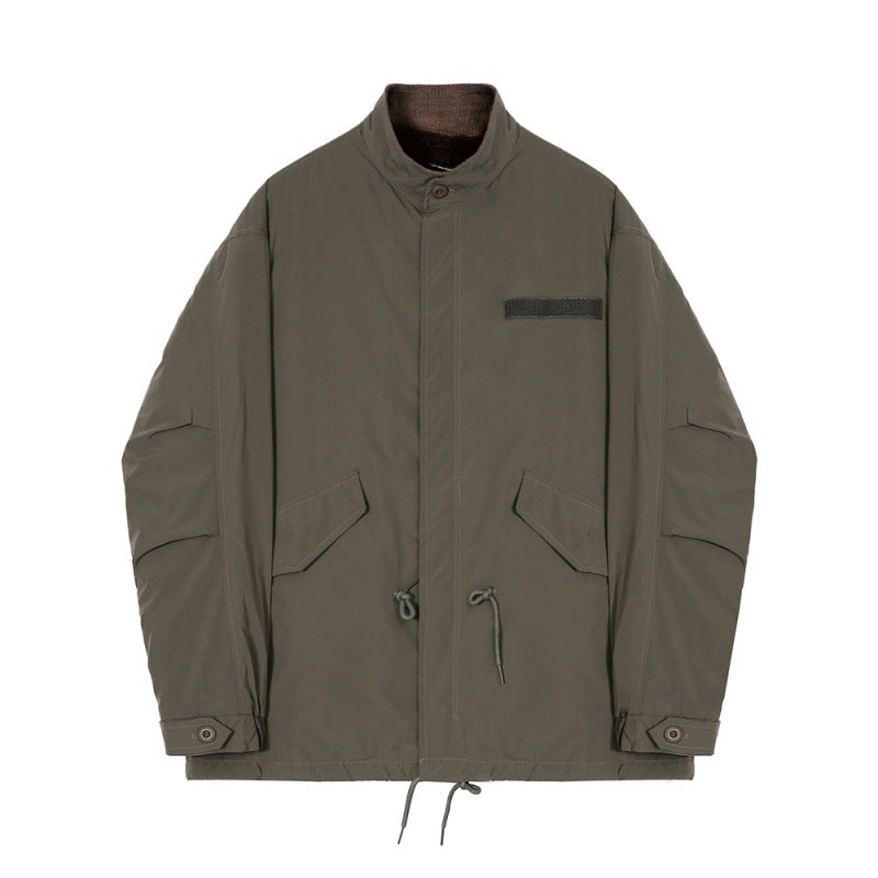 Men's Stand Collar Overalls Jacket