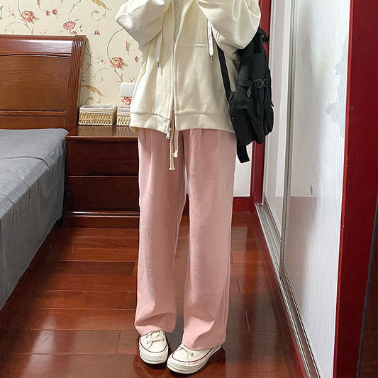 Men's And Women's Loose Waffle Trousers Casual Pants
