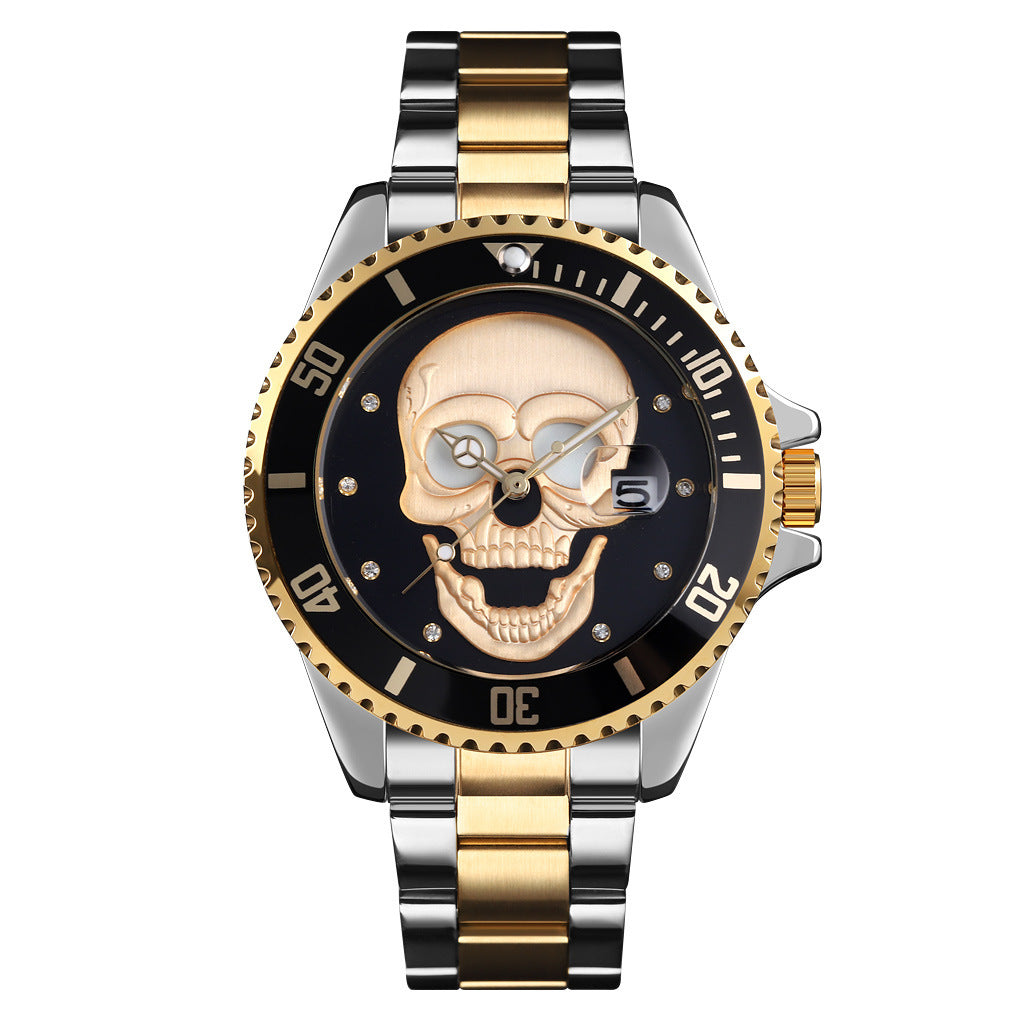 Luminous waterproof quartz watch