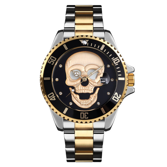 Luminous waterproof quartz watch