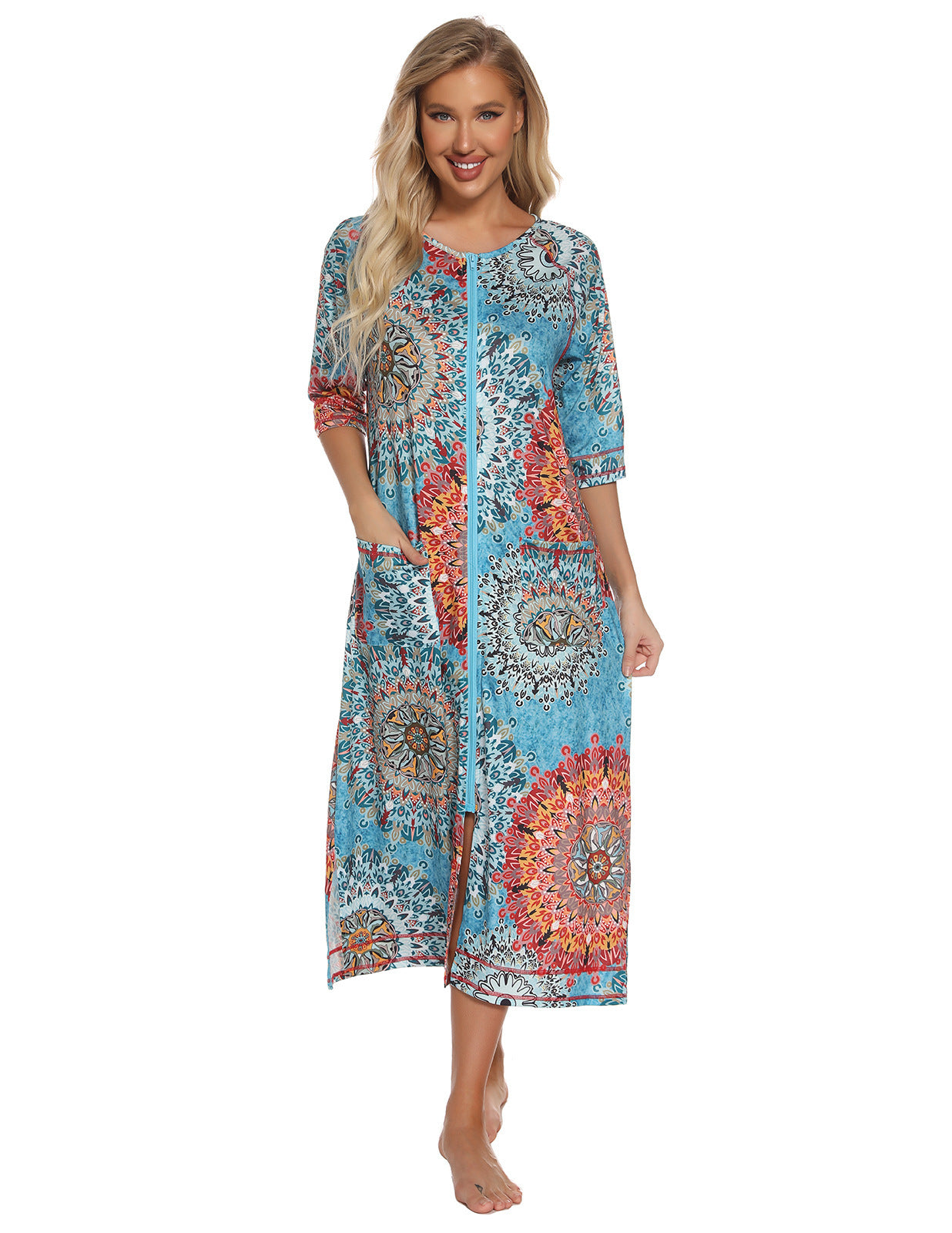 Comfortable Cardigan Womens Base-Layer Pajamas For Autumn And Winter