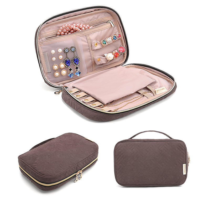 Portable storage travel jewelry bag