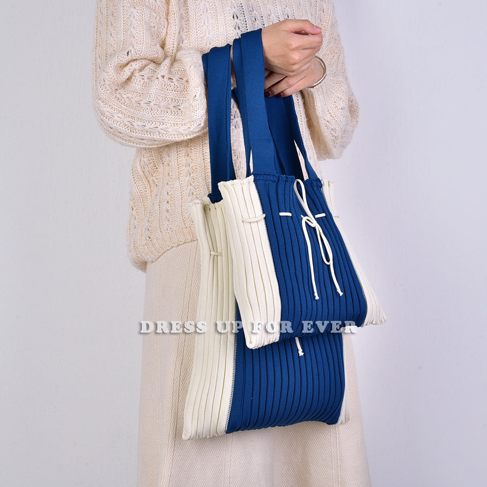 Simple Wool Knitted One-shoulder Portable Messenger Large-capacity Bag