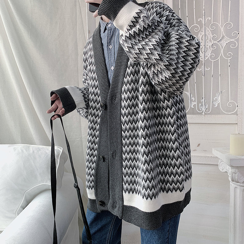 Japanese Harajuku BF Cardigan Sweater Trend Lazy Style
