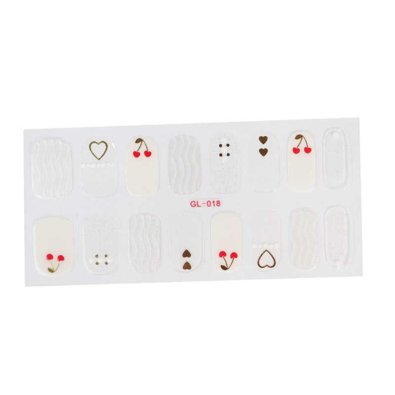 Gilding Cat's Eye Letter Color Nail Sticker
