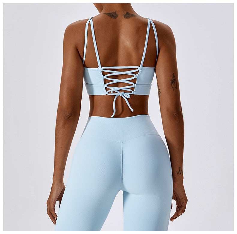 Running Fitness Sports Strap Wrap Quick-drying Beauty Back Yoga Bra