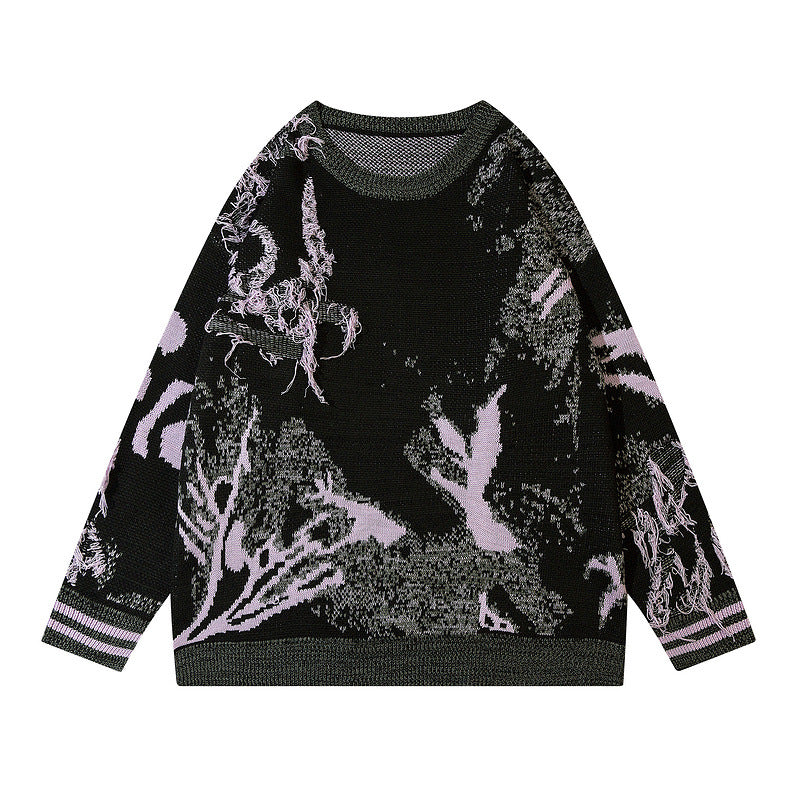 Vintage Solitary National Style Fashion Sweater