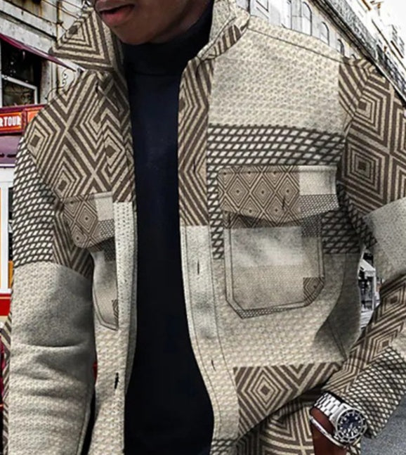 Coat Sweater 3D Printing Multicolor Top Versatile