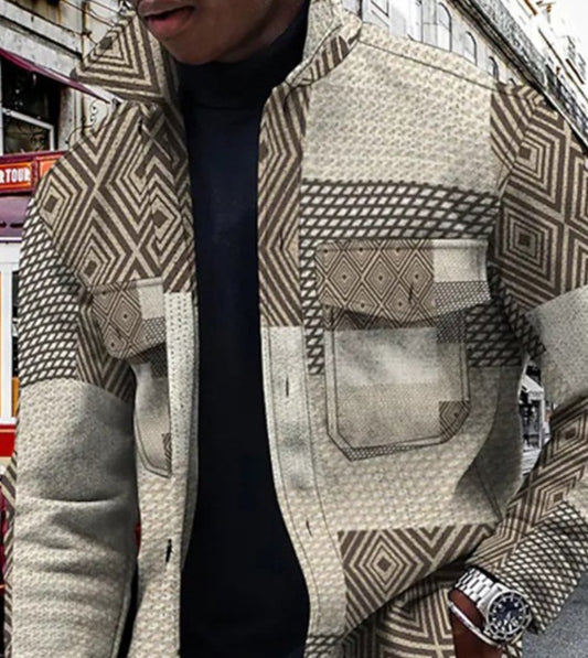 Coat Sweater 3D Printing Multicolor Top Versatile