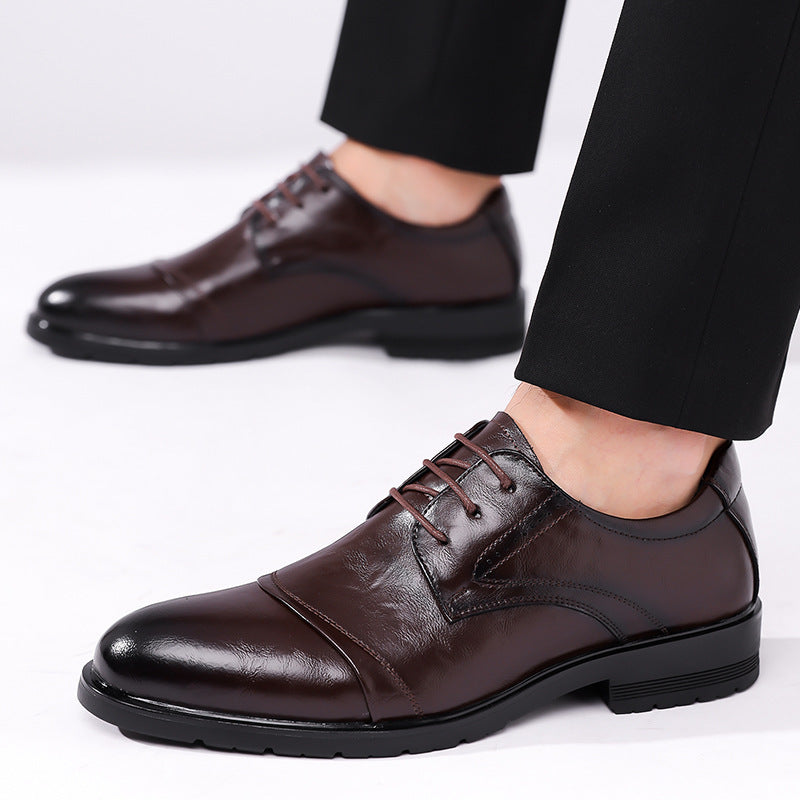 New Men's Business Formal Leather Shoes
