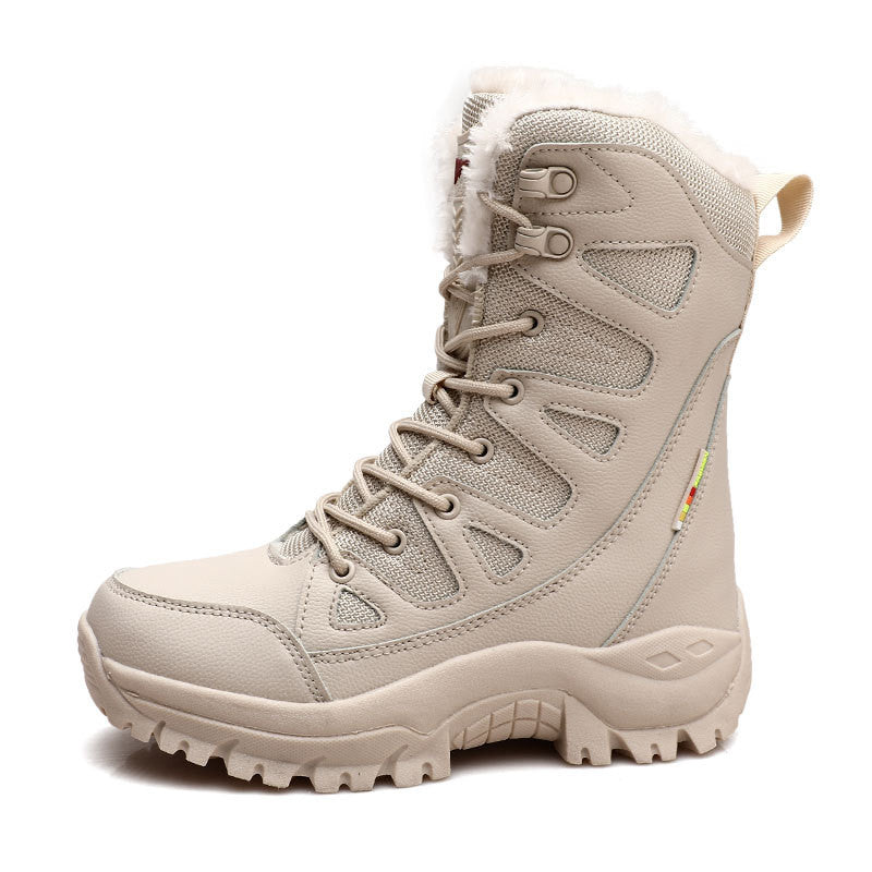High-top Cotton Shoes For Lovers To Keep Warm In Winter And Thicken With Velvet