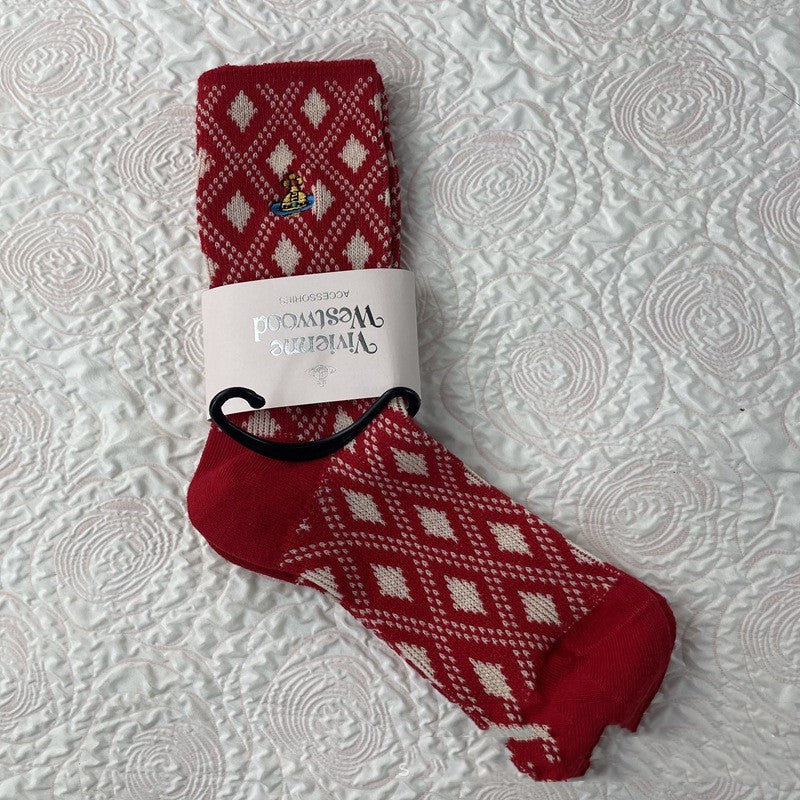 Women's Mid-High Tube Calf Retro Style