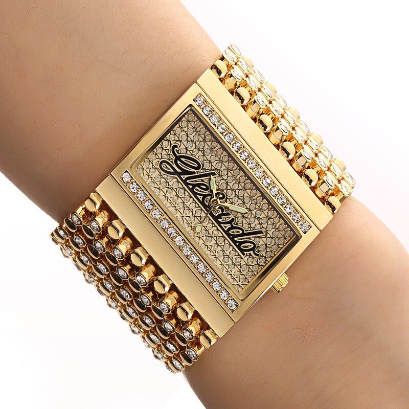 Nyt G-D-ur Dame Kvarts Analog Afslappet Ur Guld Ur Kvarts Enkelt Ur Relogio Feminino Reloj Mujer Montre