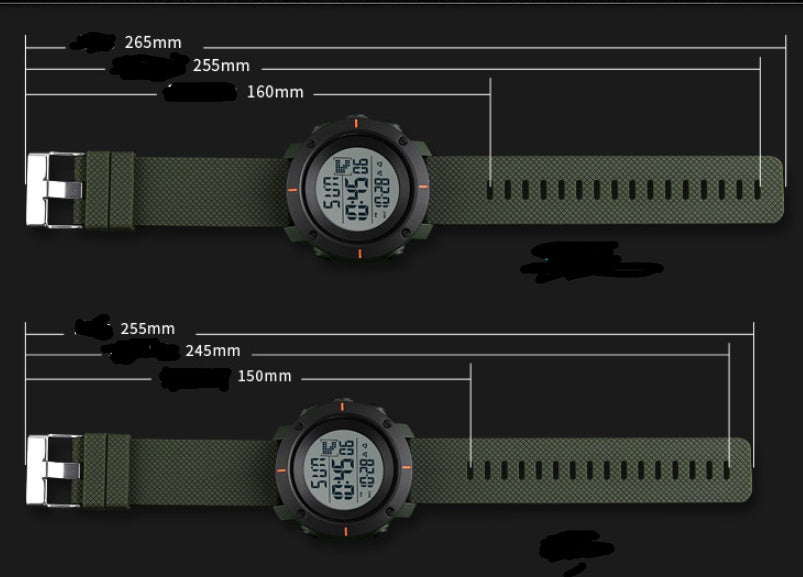 Best selling explosions outdoor men's watch multi-function sports big dial male student table