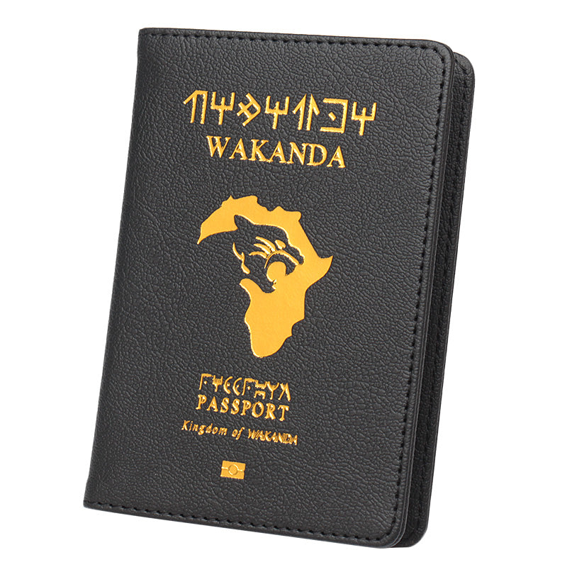 PU leather passport book ticket holder storage bag