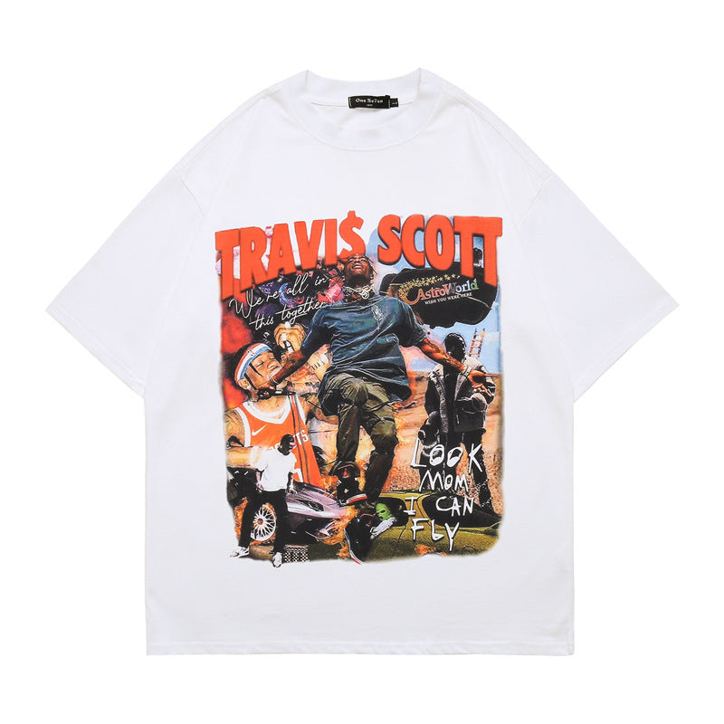 Youth Street Casual Round Neck Half Sleeve Men