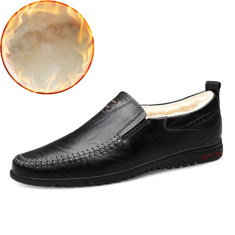 Casual Leather Shoes Korean Fashion Men's Leather Shoes