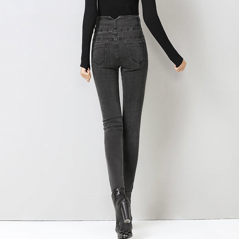 Oversized high-rise jeans