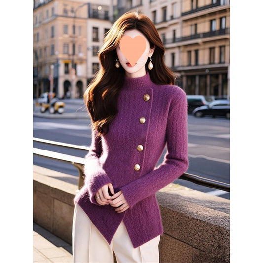 Soft, Chewy, Figure-hugging, And Slimming Knit Top