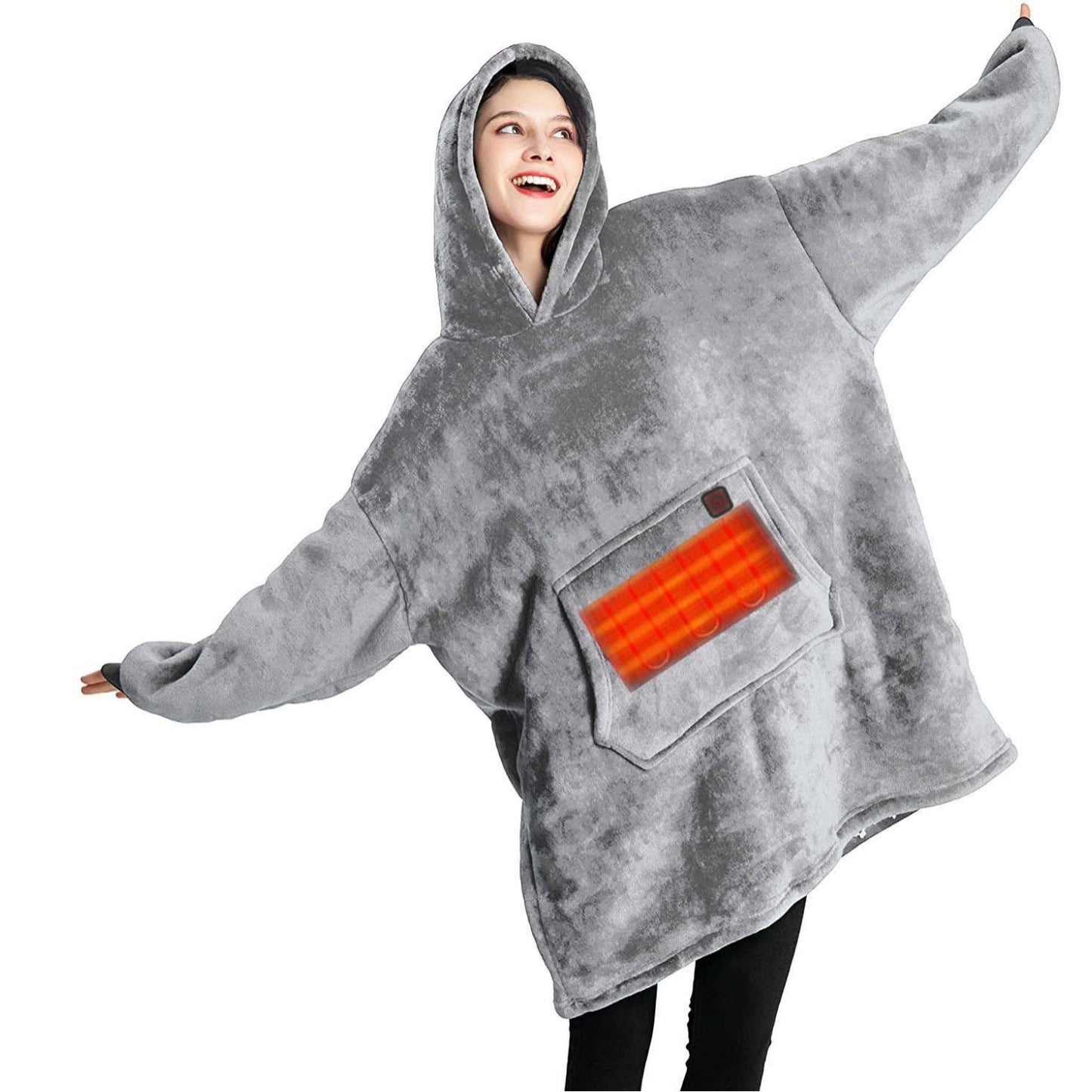 Thickened Plus Size USB Electric Heating Lazy Sweater