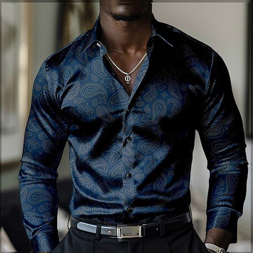Polka-dot Loose-fitting Long Sleeve Printed Shirt