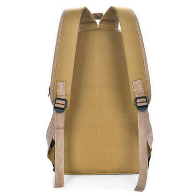 Korean men's Leisure Canvas Bag retro fashion school computer backpack