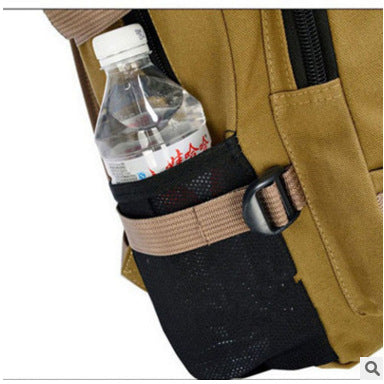 Korean men's Leisure Canvas Bag retro fashion school computer backpack