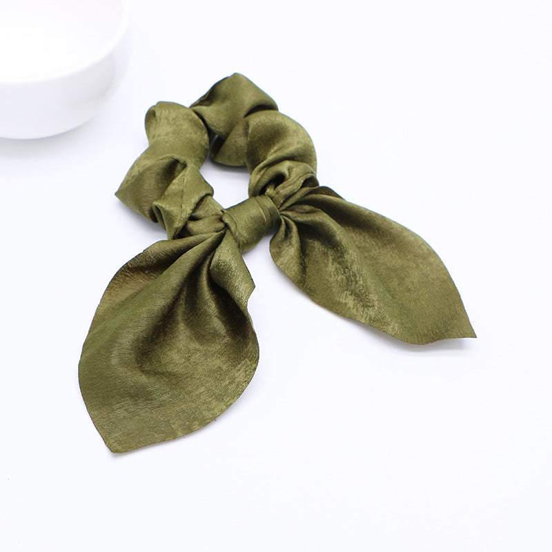 Simple fashion candy solid color rabbit ears head circle