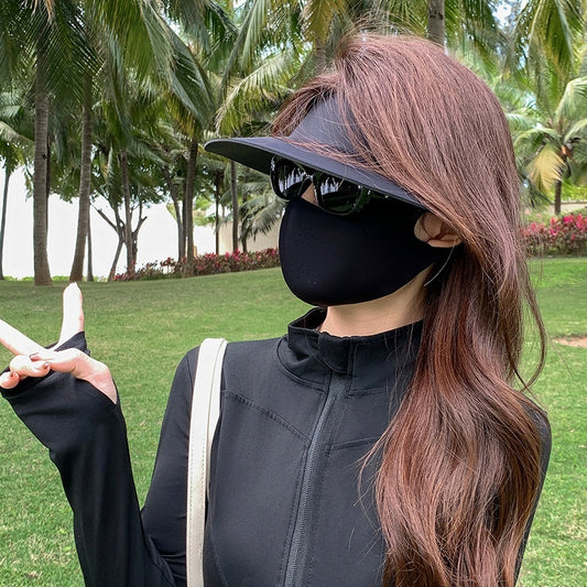 Top Sun Hat Women's UV Protection Summer Face Mask Face Mask