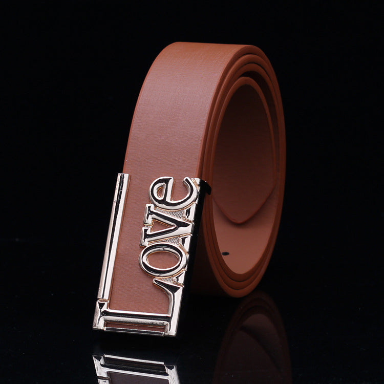 Men's Women's LOVE Buckle Belt