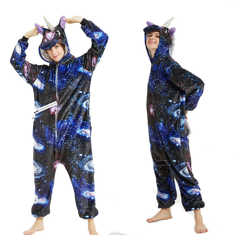 Cartoon Animal One-piece Pajamas For Adults