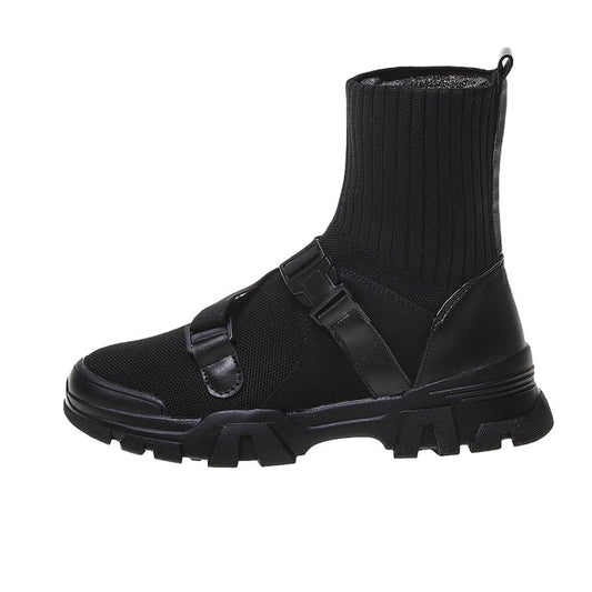 Korean Version Of The Thick-soled Sports Sock Boots Elastic Boots