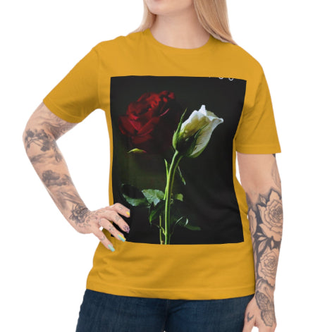 European And American Digital Printing Casual Round Neck T-shirt