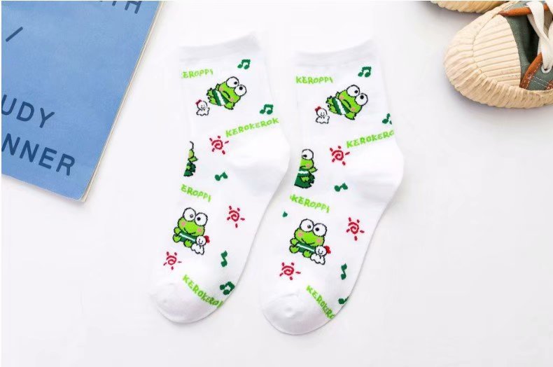 Cartoon Cute Japanese And Korean Girl Heart Socks