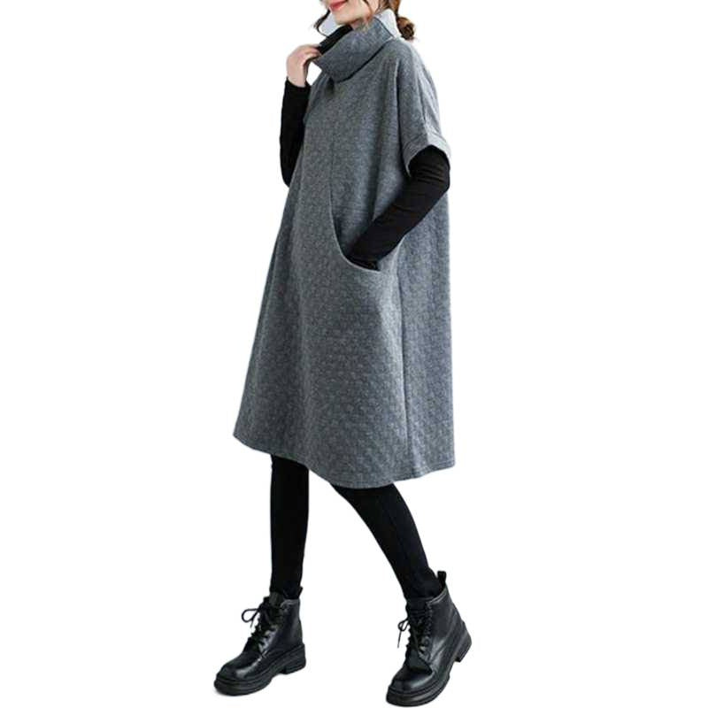 Womens Long-Sleeve Vest Dress Coat