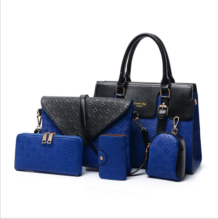 set of Luxury Leather Handbags Black