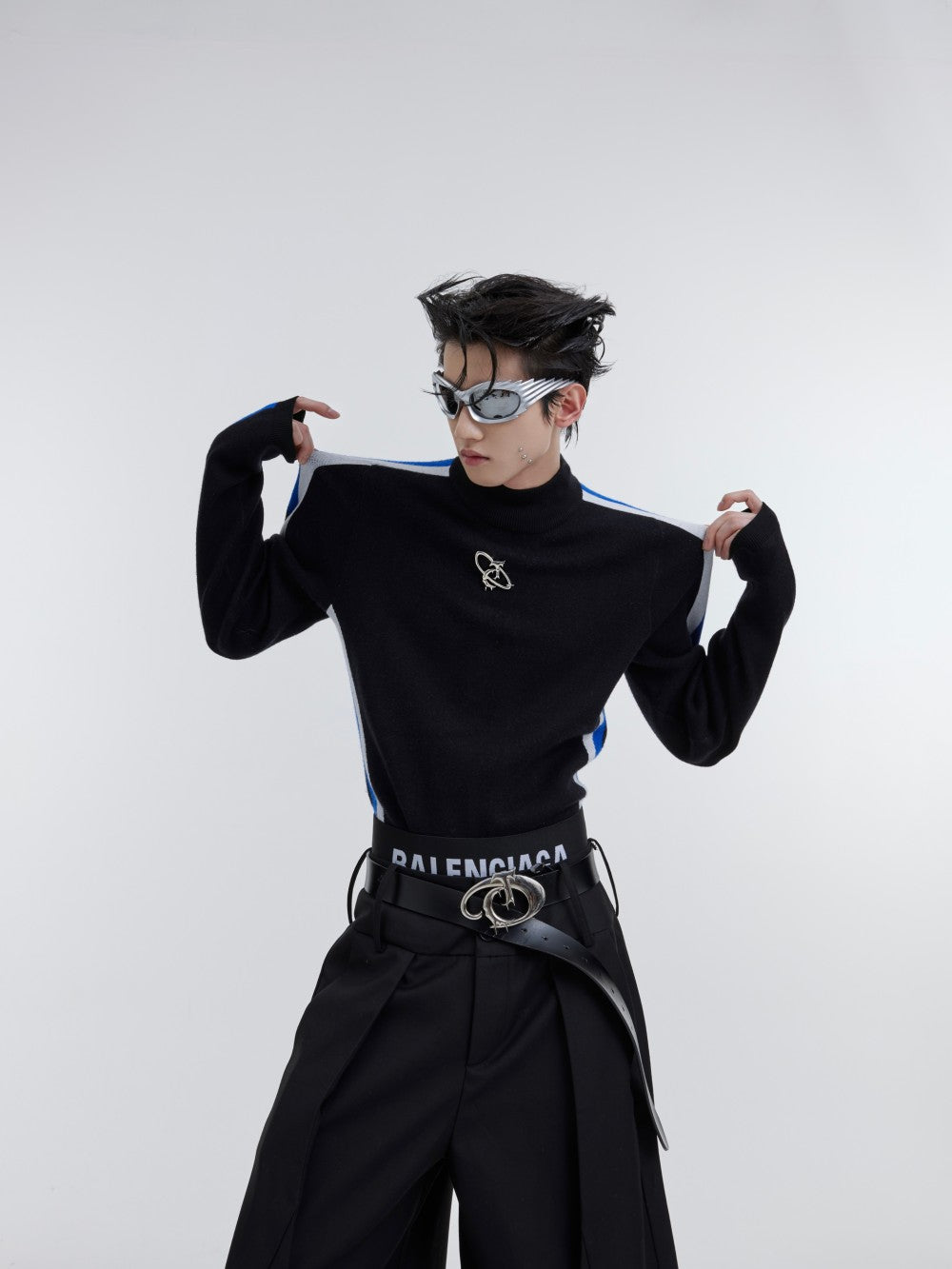 Men's Designed Slim Fit Sweater