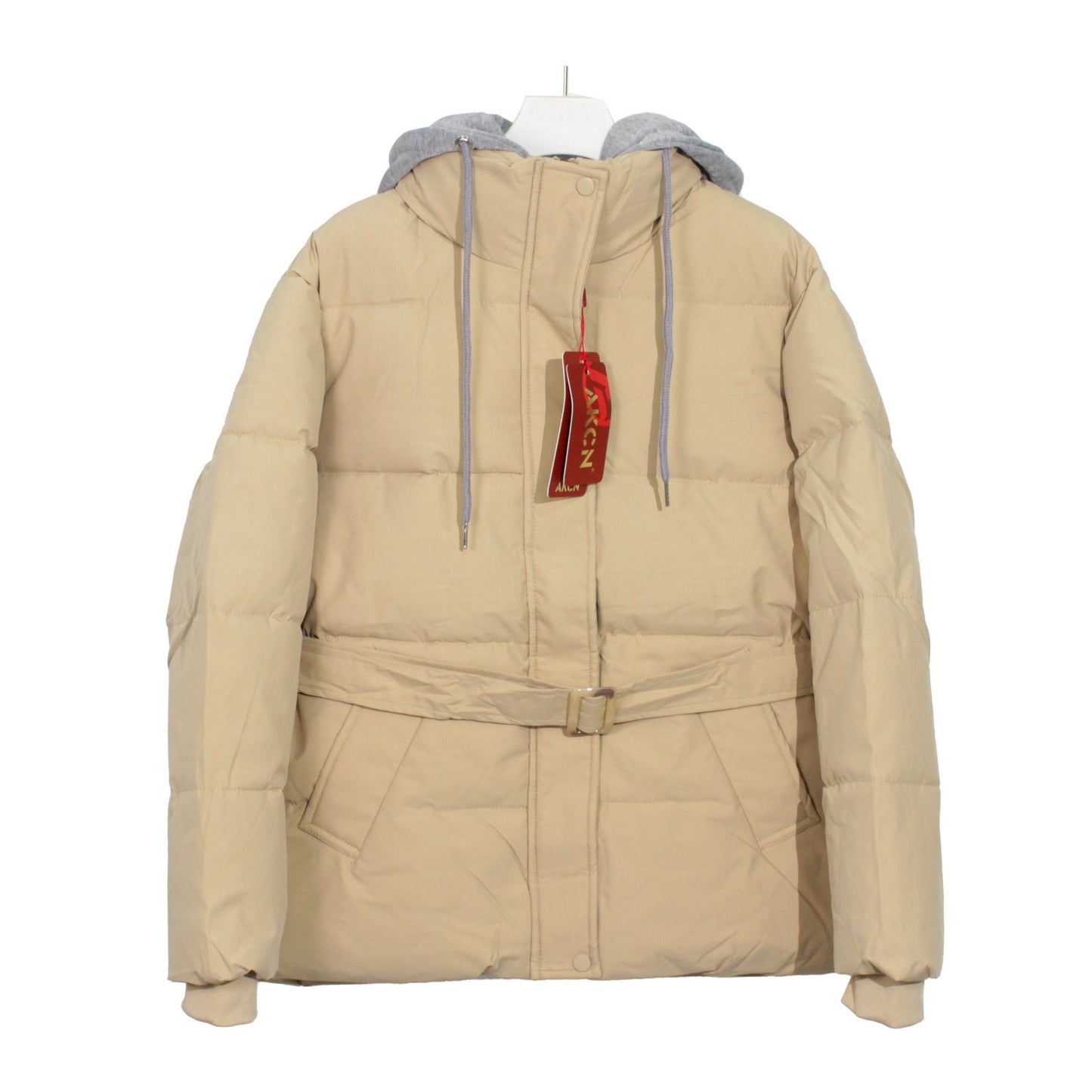 Elegant Hooded Cotton Jacket For Women