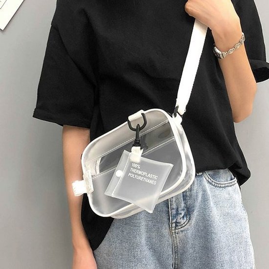 Jelly Transparent Square Bag Simple Mini Messenger Bag