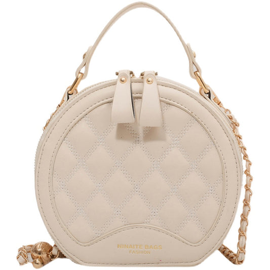 Fashionable High Quality Lingge Little  Portable One Shoulder Messenger Bag