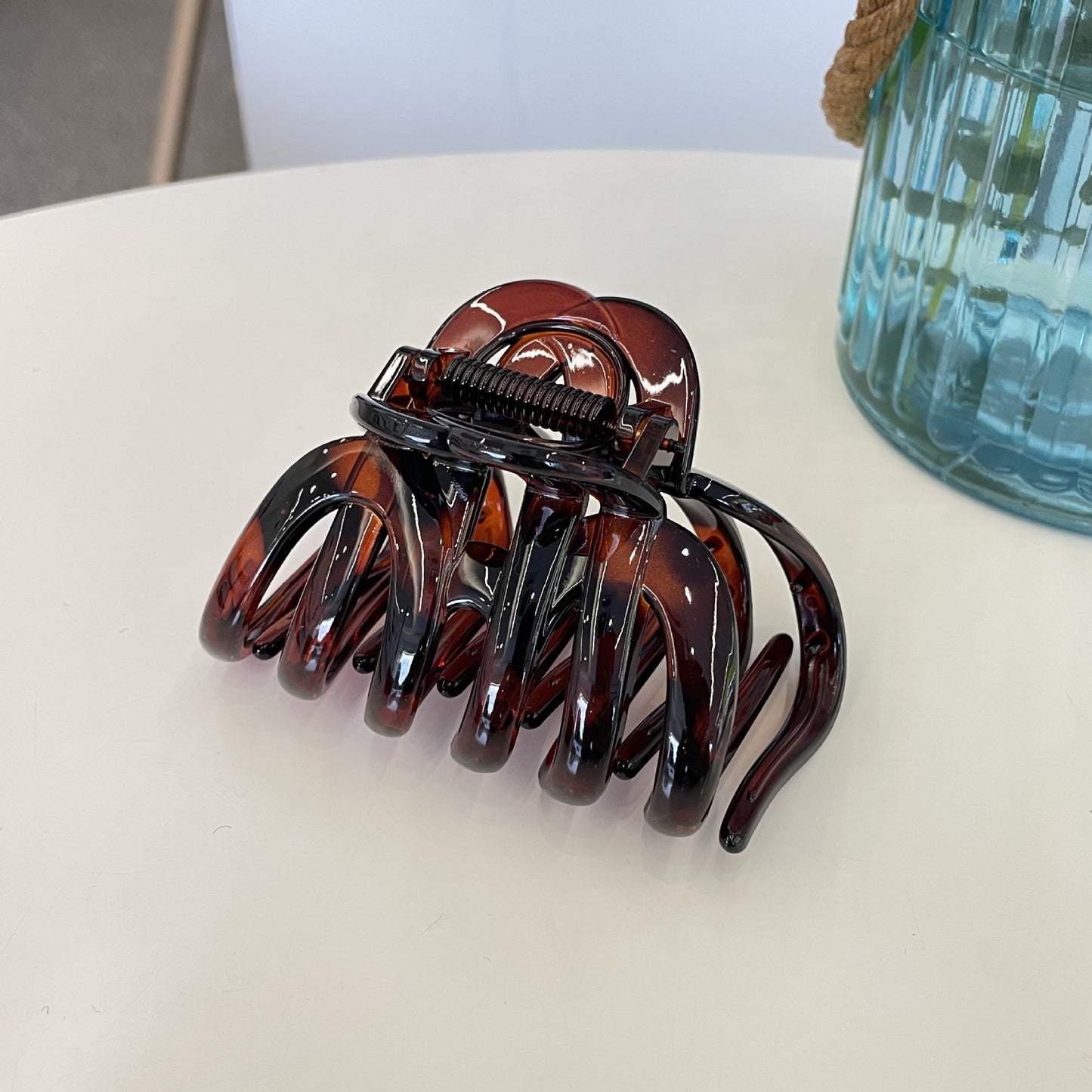 French Elegance Large Pumpkin Hair Claw Back Head
