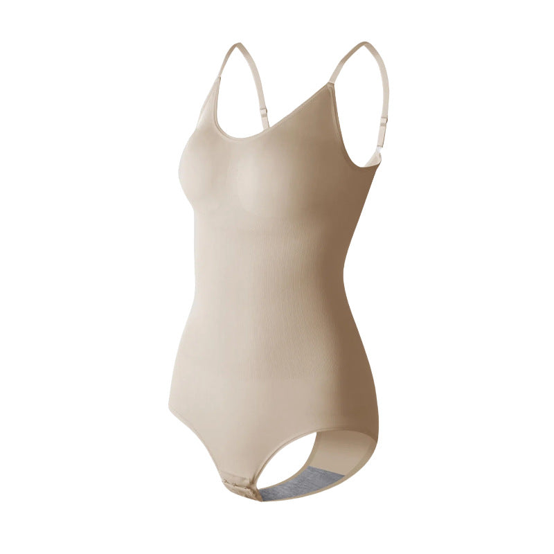 Sømløs Kropsformende Mave Indsnævrende Hofteløftende Stor Størrelse Hofteløftende Slank Jumpsuit