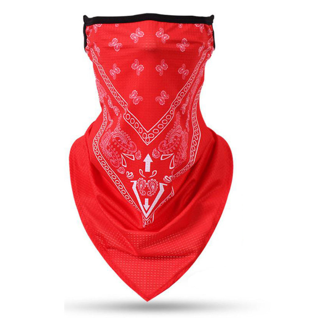 Windproof sunscreen triangle towel