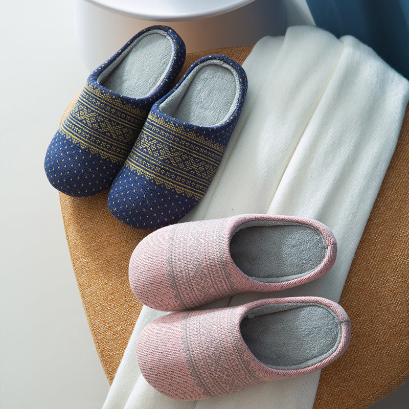 Plush padded slippers