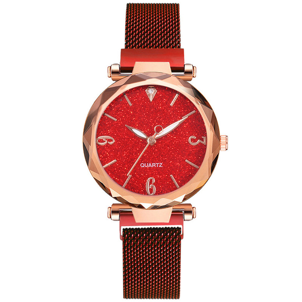 Female Gypsophila mesh belt watch