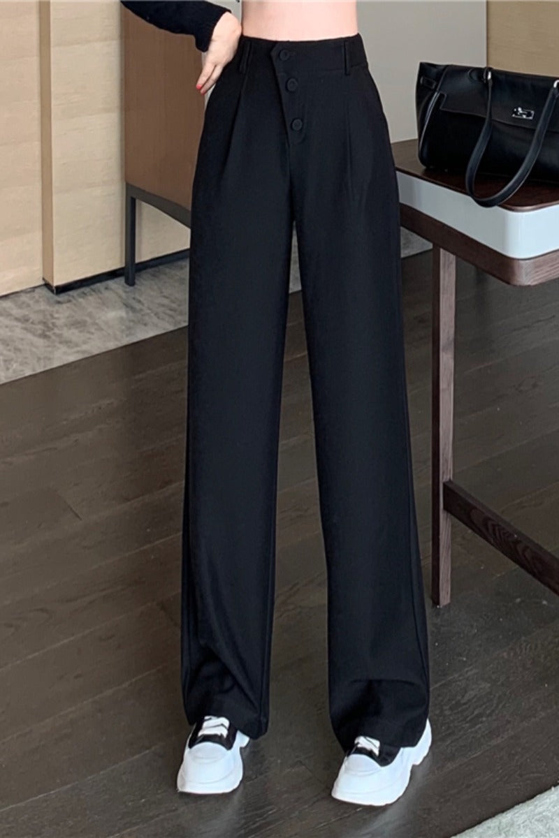 Suit Pants Straight Loose Autumn And Winter New Slim Wide Leg Pants