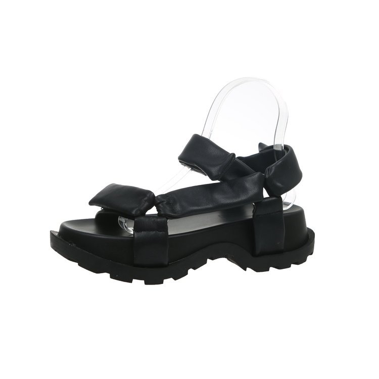 Velcro Sponge Cake Platform Roman Shoes Women South Korea East